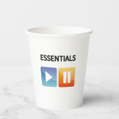 "Play Life / Pause Doubt" music and life lover  Papieren Bekers (Voorkant)