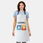 "Play Life / Pause Doubt" music and life lover  Schort (Gedragen)