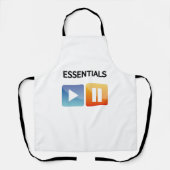 "Play Life / Pause Doubt" music and life lover  Schort (Voorkant)