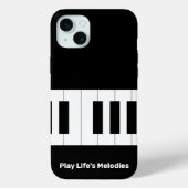 "Play Life's Melodies" Muziekliefhebber Case-Mate iPhone Case (Achterkant)