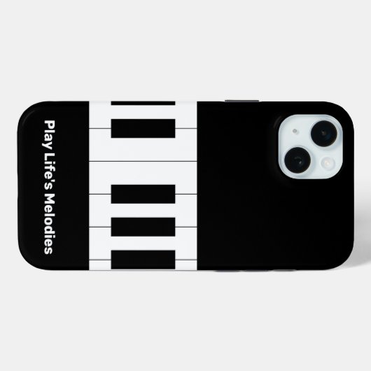 "Play Life's Melodies" Muziekliefhebber Case-Mate iPhone Case (Achterkant (horizontaal))