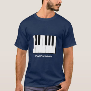 "Play Life's Melodies" Muziekliefhebber T-shirt