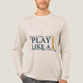 Play Like a King – Power Strategy Quote - Style A Tri-Blend Shirt (Voorkant volledig)