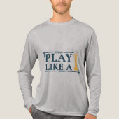 Play Like a King – Power Strategy Quote - Style A Tri-Blend Shirt (Voorkant volledig)