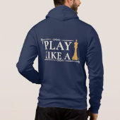 Play Like a King – Power Strategy Quote - Style B Hoodie (Achterkant)
