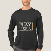 Play Like a King – Power Strategy Quote - Style B Tri-Blend Shirt (Voorkant volledig)