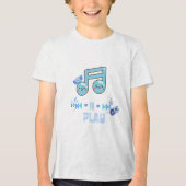 Play music  Tri-Blend shirt (Voorkant)