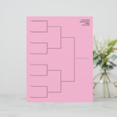 Play-off schema tekensjabloonblad voor 8 teams (Staand voorkant)