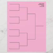 Play-off schema tekensjabloonblad voor 8 teams (Voorkant)