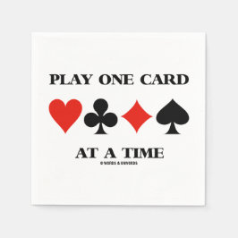 Play One Card At A Time Four Card Suits Servet