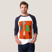 Play-ontwerp schrijven t-shirt (Voorkant volledig)