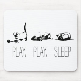 Play, Play, Sleep Mousepad Muismat