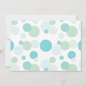 Play Polka Dot Baby shower Invitation (CA) Kaart (Achterkant)