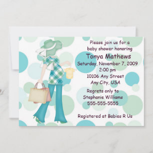Play Polka Dot Baby shower Invitation (CA) Kaart