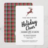 Play Reindeer Holiday Cheer Kaart (Voorkant / Achterkant)