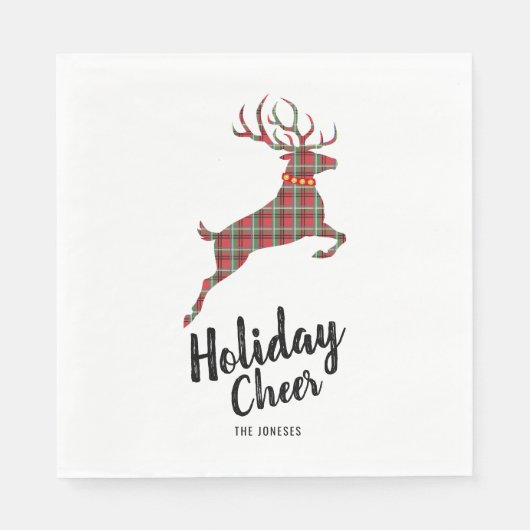 Play Reindeer Holiday Cheer Servetten (Voorkant)