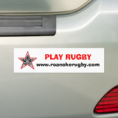 Play Rugby Bumber Sicker Bumpersticker (Op auto)