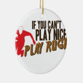 Play Rugby Keramisch Ornament (Rechts)