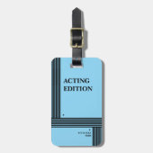 Play Script-stijl van de Acting Edition Bagagelabel (Voorkant verticaal)