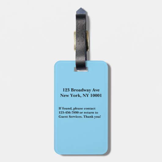 Play Script-stijl van de Acting Edition Bagagelabel (Achterkant verticaal)