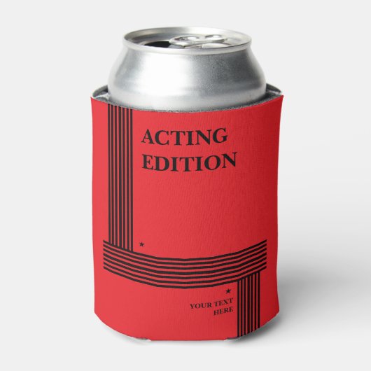 Play Script-stijl van de Acting Edition Blikjeskoeler (Blikje Voorkant)