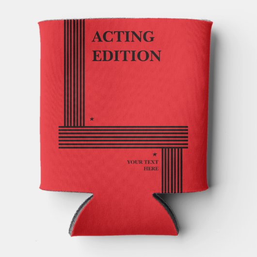 Play Script-stijl van de Acting Edition Blikjeskoeler (Voorkant)