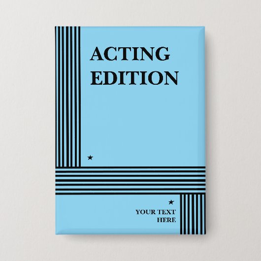 Play Script-stijl van de Acting Edition Button (Voorkant)