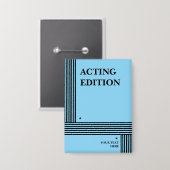 Play Script-stijl van de Acting Edition Button (Voorkant / Achterkant)