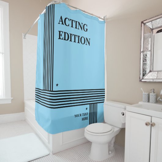 Play Script-stijl van de Acting Edition Douchegordijn (In situ)