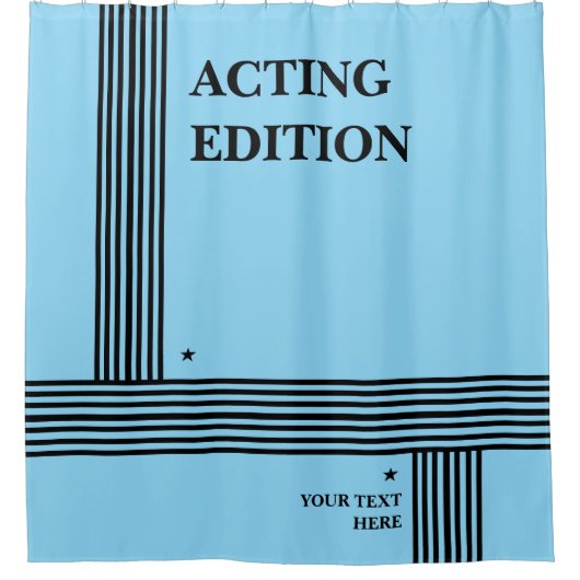 Play Script-stijl van de Acting Edition Douchegordijn (Voorkant)