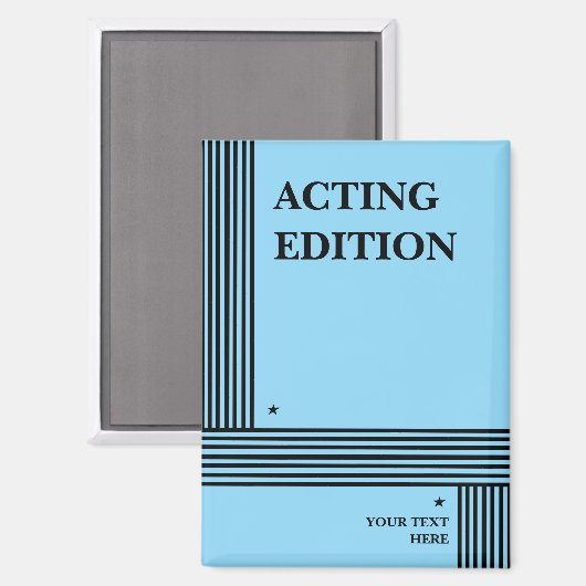 Play Script-stijl van de Acting Edition Magneet (Voorkant / Achterkant)