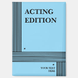Play Script-stijl van de Acting Edition Magneet