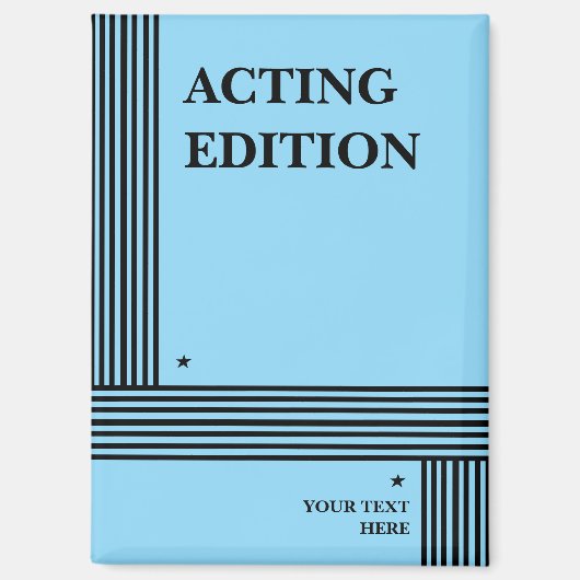 Play Script-stijl van de Acting Edition Magneet (Voorkant)
