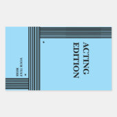 Play Script-stijl van de Acting Edition Rechthoekige Sticker (Voorkant)