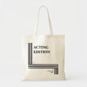 Play Script-stijl van de Acting Edition Tote Bag (Voorkant)
