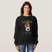 Play Soccer Hang W Dog Irish Setter Trui (Voorkant volledig)