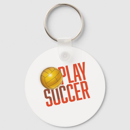 Play Soccer T-Shirt Sleutelhanger (Voorkant)