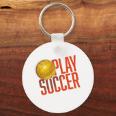 Play Soccer T-Shirt Sleutelhanger (Voorkant)