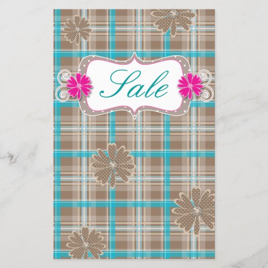 Play Spring Sale Flyer Daisy Flowers (Voorkant)