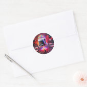 Play Station 5 Party Design Ronde Sticker (Envelop)