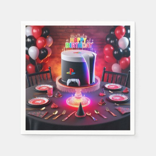 Play Station 5 Party servetten (Voorkant)