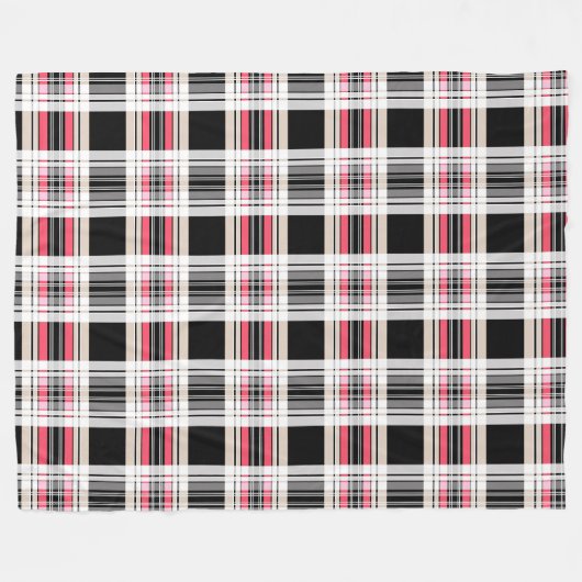 Play, tartan fleece deken (Voorkant (Horizontaal))