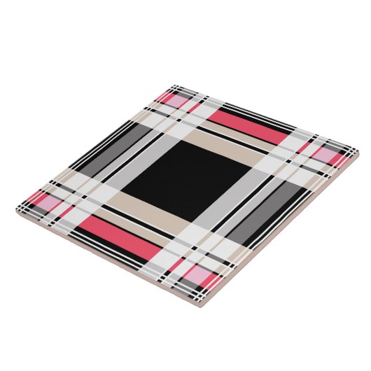 Play, tartan tegeltje (Zijkant)