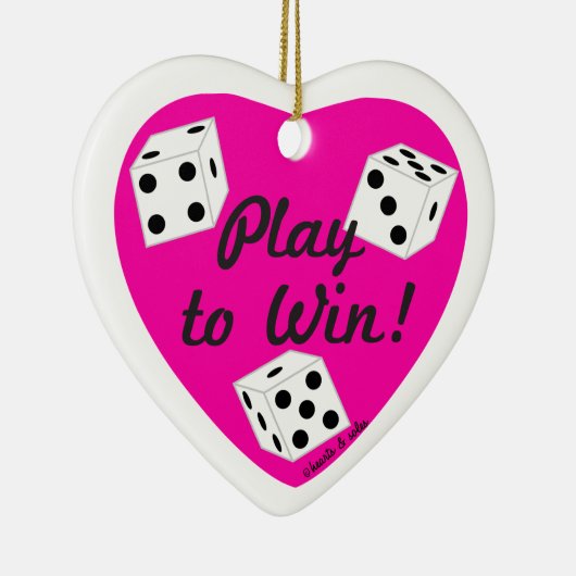 Play to Win Heart Ornament (Rechts)