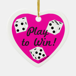 Play to Win Heart Ornament