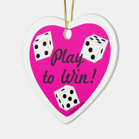 Play to Win Heart Ornament (Links)