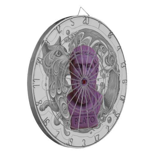 Play-toh! and the Jittery exozoa of Dartboard Dartbord (Voorkant Links)