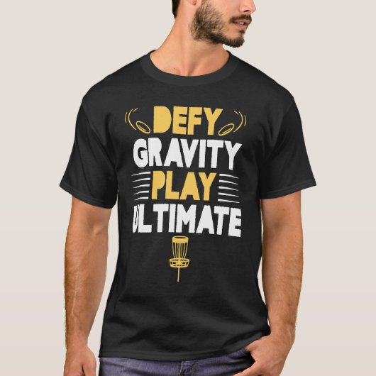 Play Ultimate Frisbee Golf Disc Golf Player T-shirt (Voorkant)