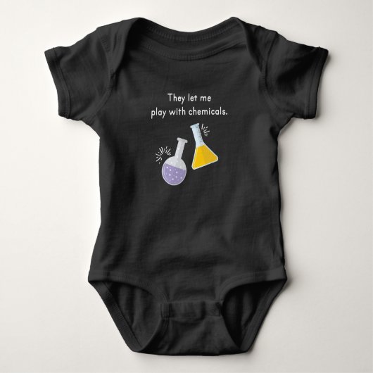 Play With Chemicals Chemist Chemistry Romper (Voorkant)