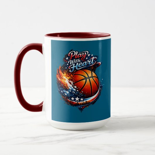 Play With Heart Basketbal Motiverende Combo Mok (Links)